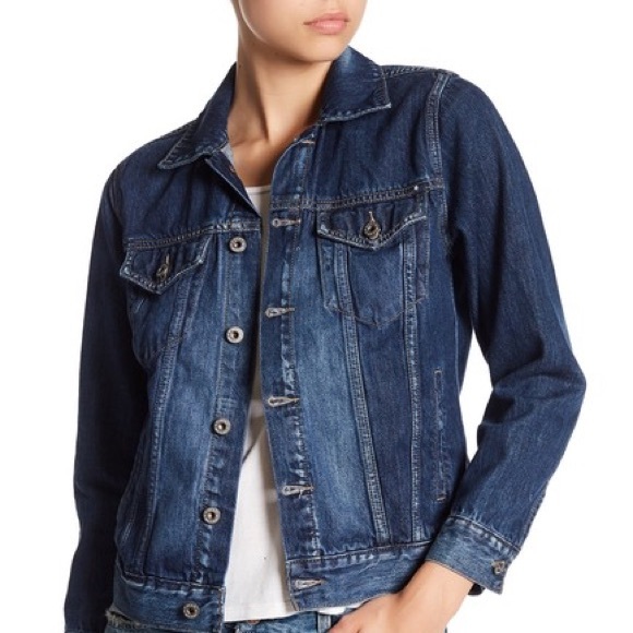 Dark Denim “Tomboy Trucker” Lucky Brand Jacket - Picture 2 of 4